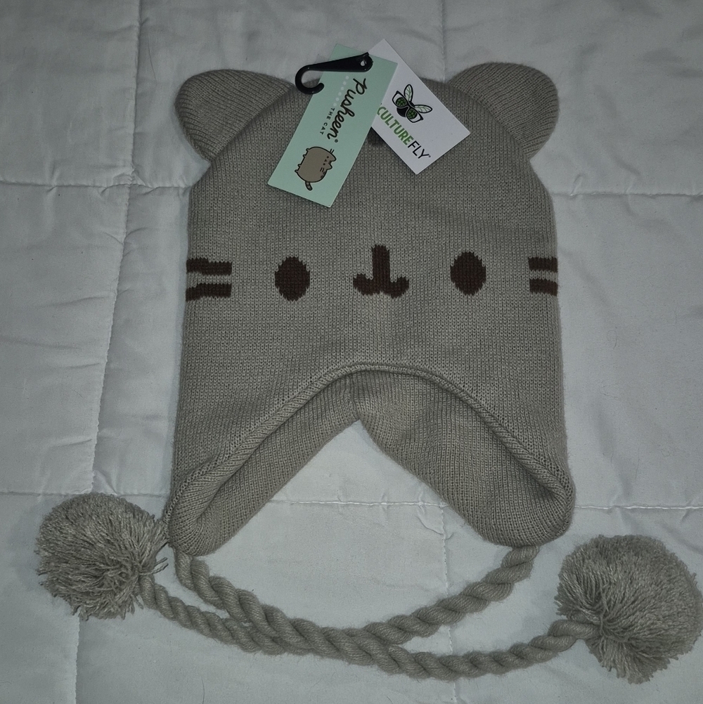 Cute Gray Cat Ear Kids Hat